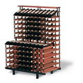 Monterey 180 Bottle One Meter Tiered Display Rack Kit